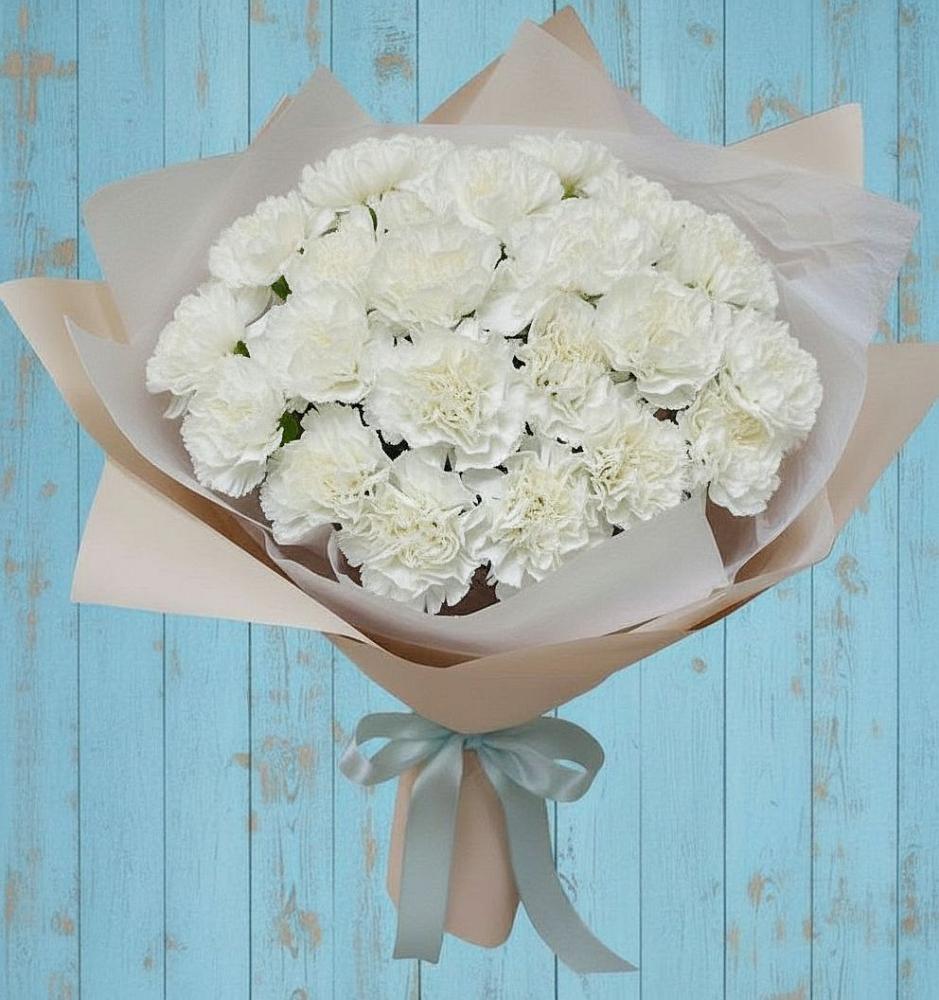 Букет цветов из: Гвоздики в Андрее-Кургане