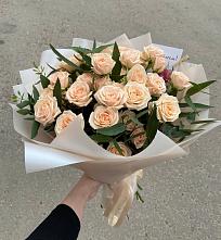 Букет Кремовые розы Латте в Андрее-Кургане
