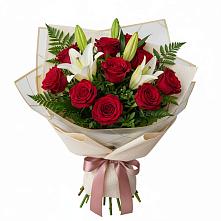 Букет цветов из:  Лилии и Розы #REPLACE_PRED# Андрее-Кургане