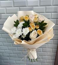 Букет цветов из:  Розы и Хризантемы в Андрее-Кургане