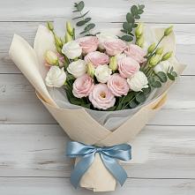 Букет цветов из:  Лизиантусы в Андрее-Кургане