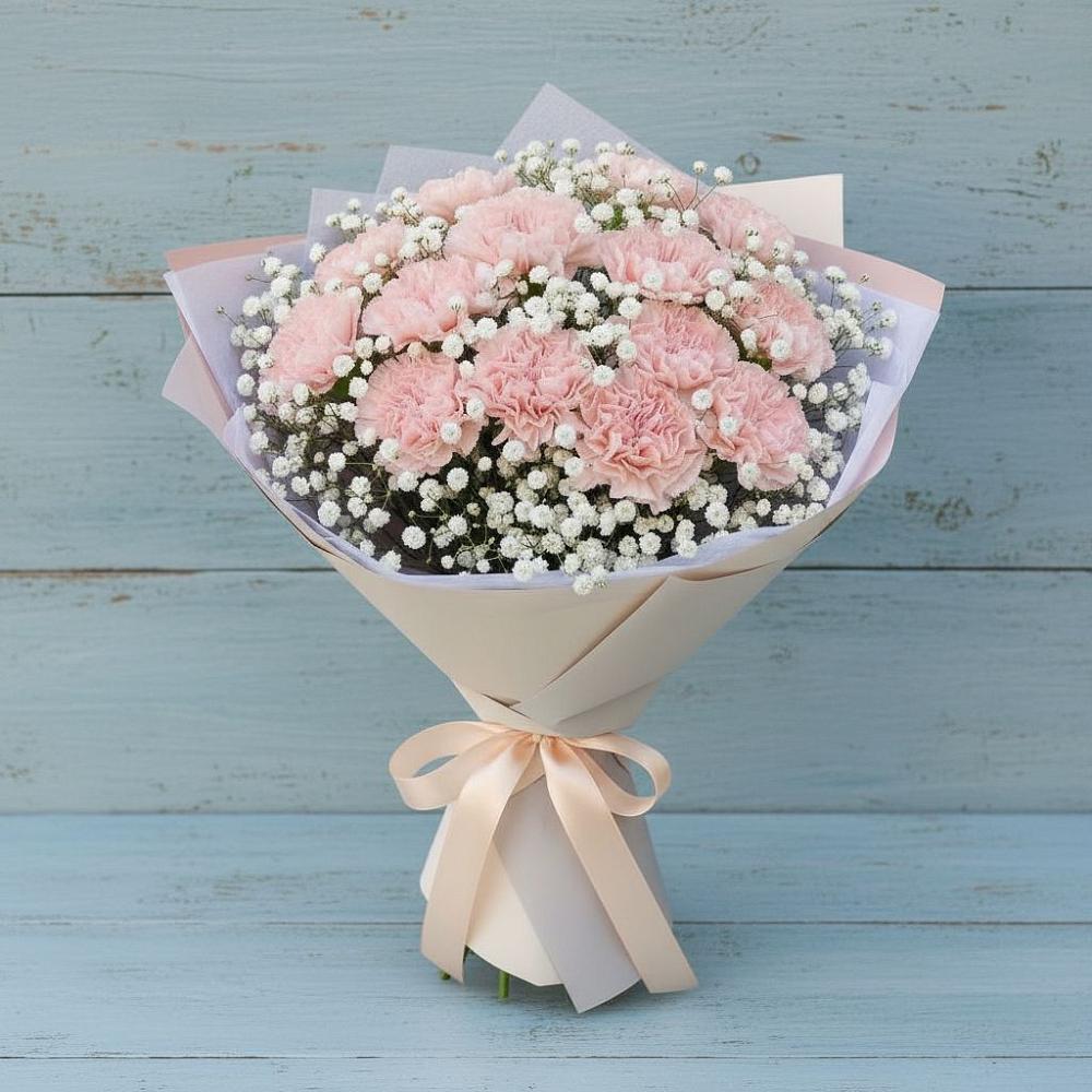 Букет цветов из: Гвоздики в Андрее-Кургане