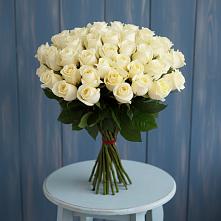 Букет 51 Белая роза Эдлесс Лав в Андрее-Кургане