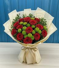 Букет цветов из:  Розы и Хризантемы #REPLACE_PRED# Андрее-Кургане