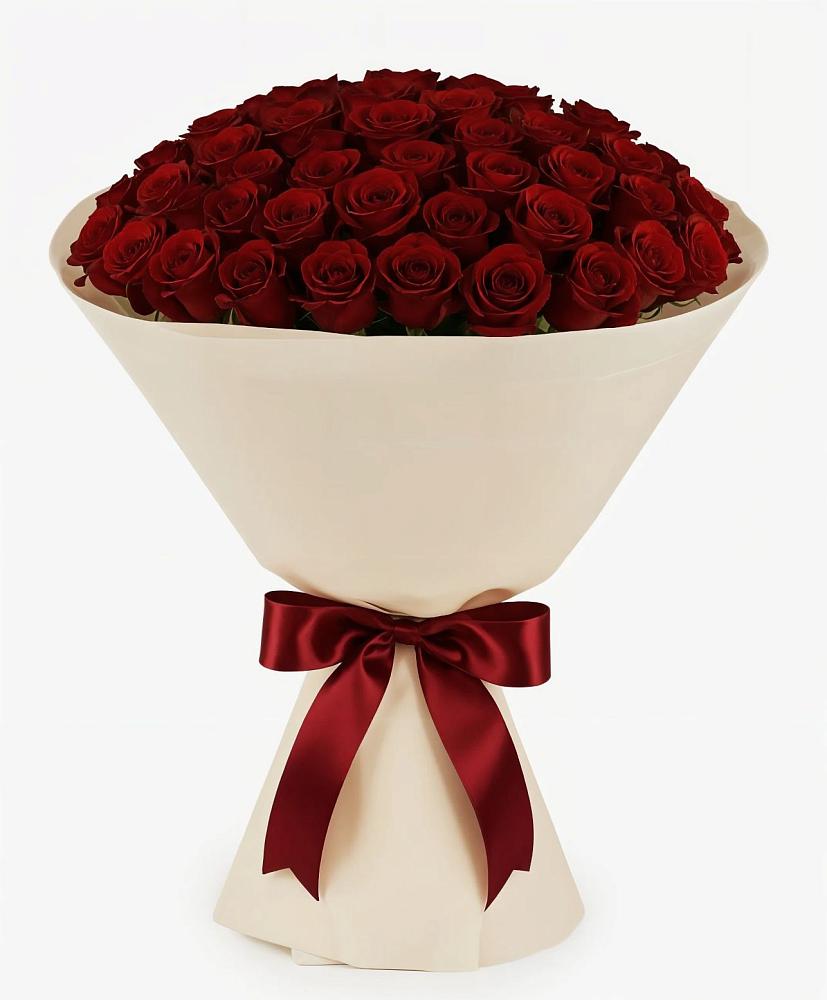 Букет 101 Бордовая роза Блэк Бакарра в Андрее-Кургане